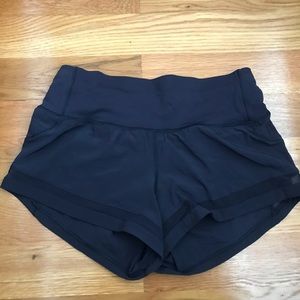 Lululemon Navy Blue Shorts with Mesh
